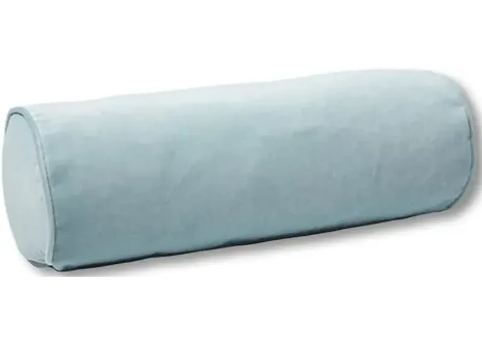 Anne Bolster Pillow - Sky Blue Velvet