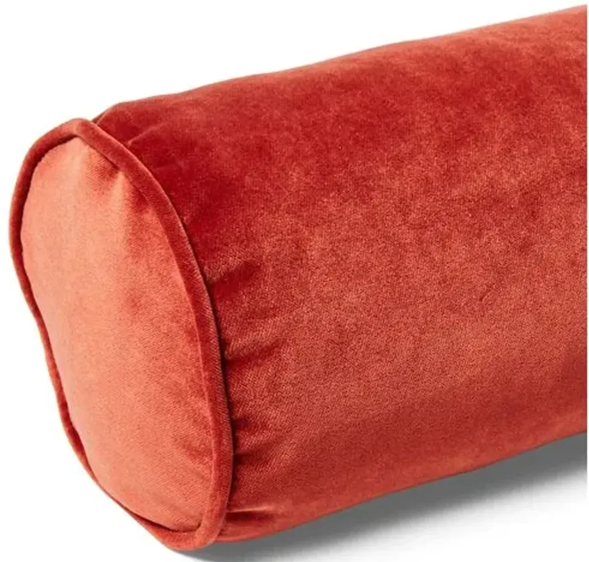 Anne Bolster Pillow - Rust Velvet