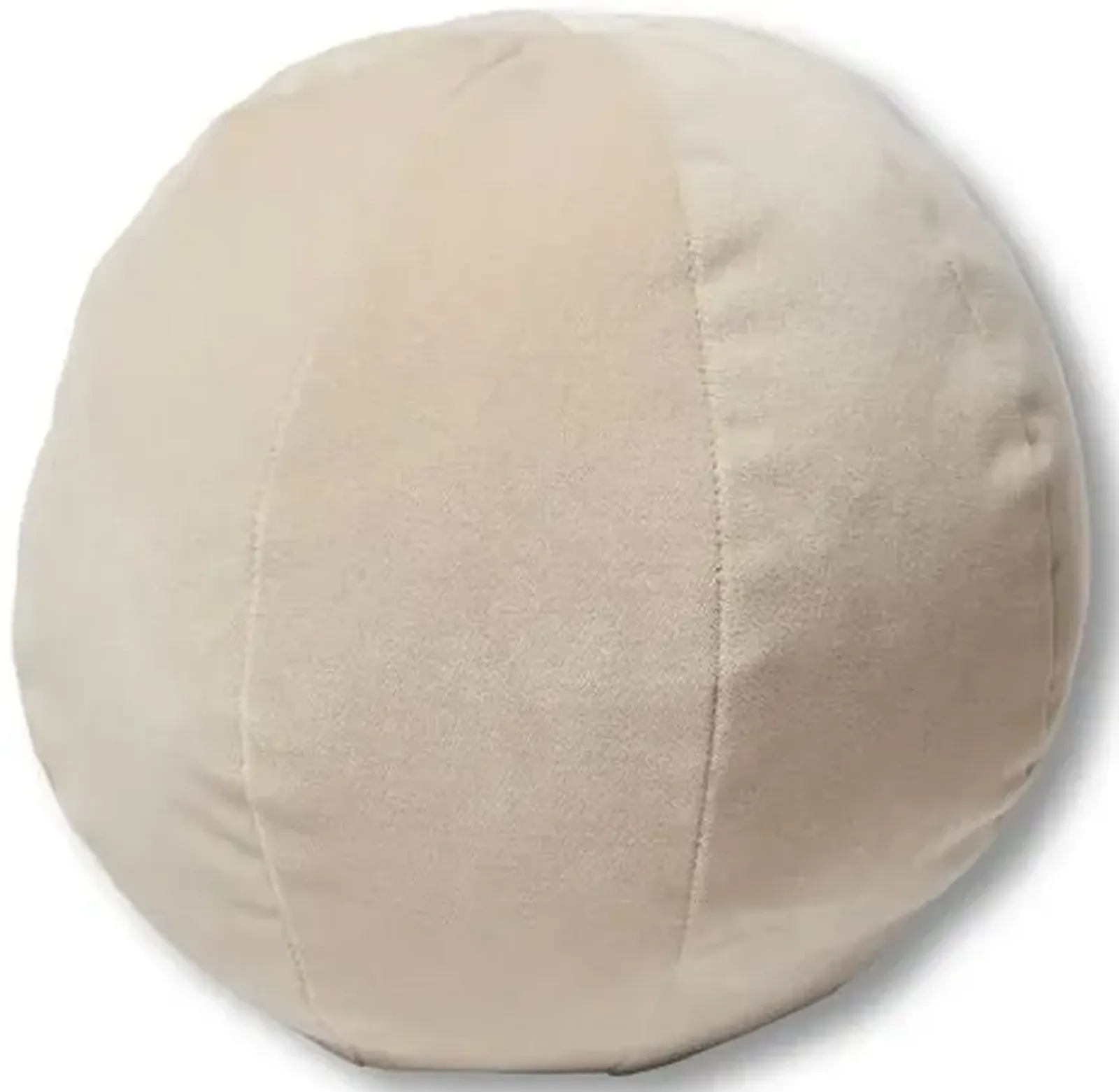 Emma 11x11 Ball Pillow - Bisque Velvet