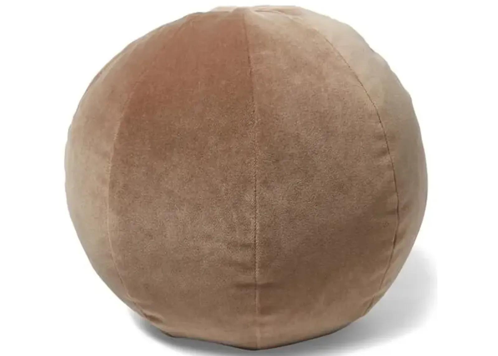 Emma 11x11 Ball Pillow - Toffee Velvet