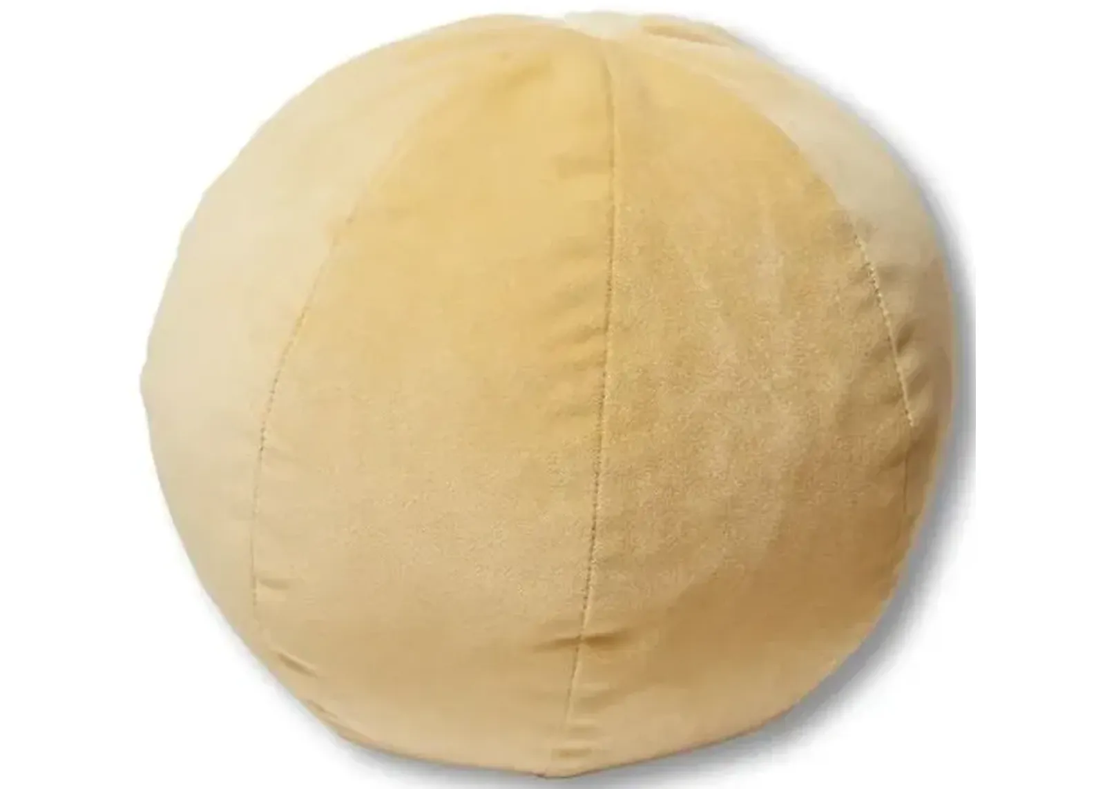 Emma 11x11 Ball Pillow - Canary Velvet