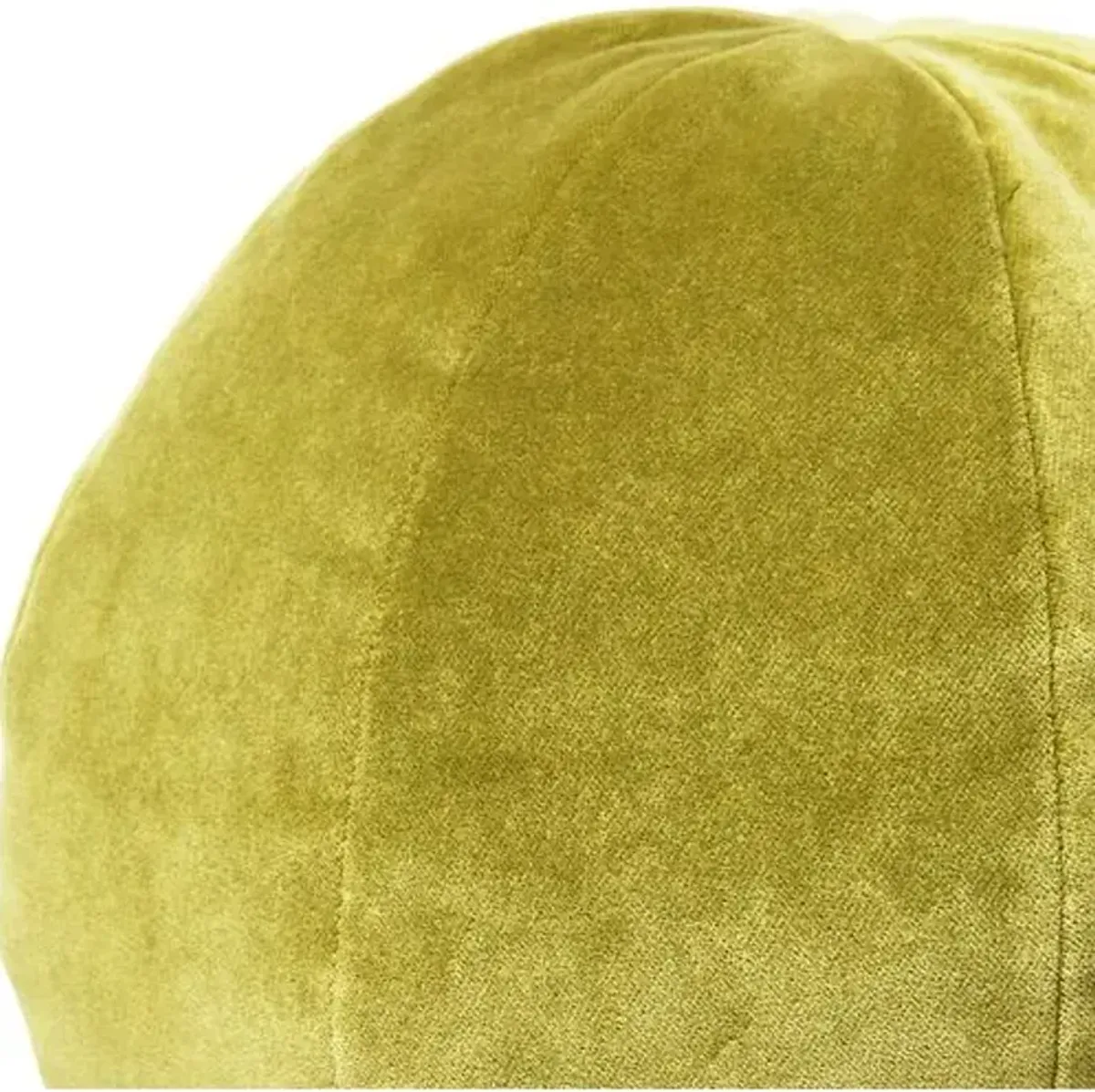 Emma 11x11 Ball Pillow - Chartreuse Velvet