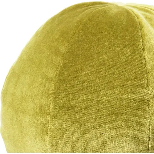 Emma 11x11 Ball Pillow - Chartreuse Velvet