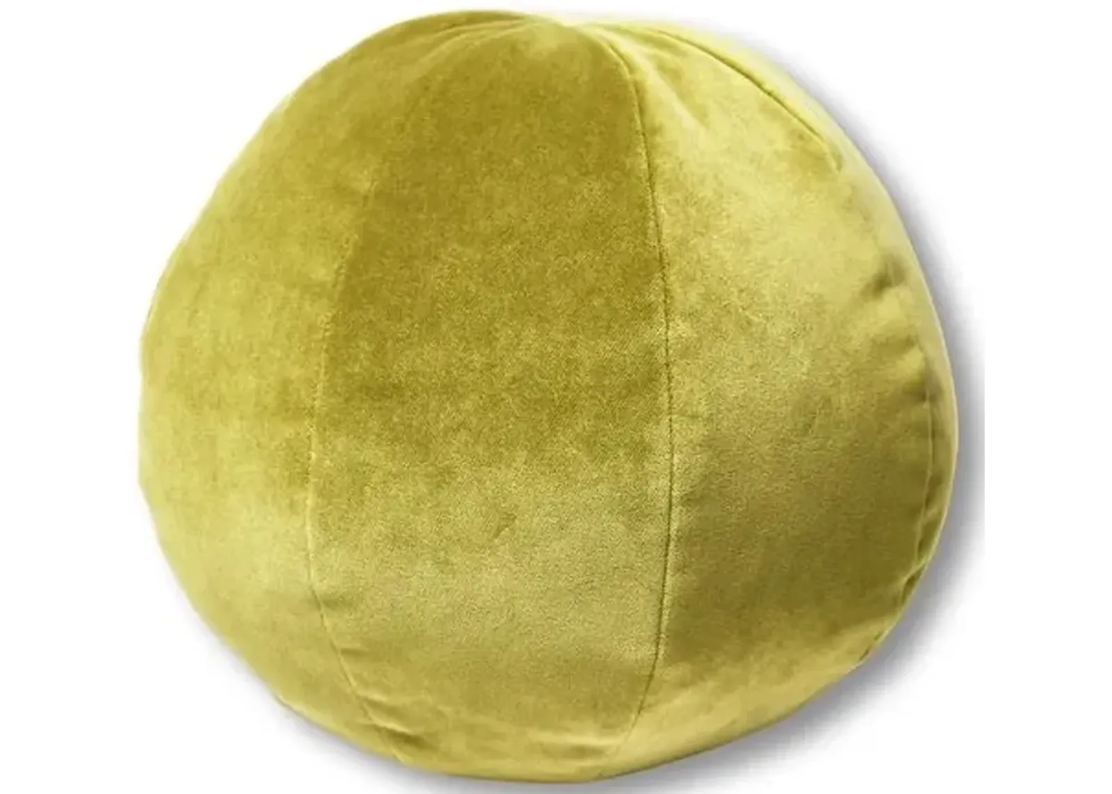 Emma 11x11 Ball Pillow - Chartreuse Velvet