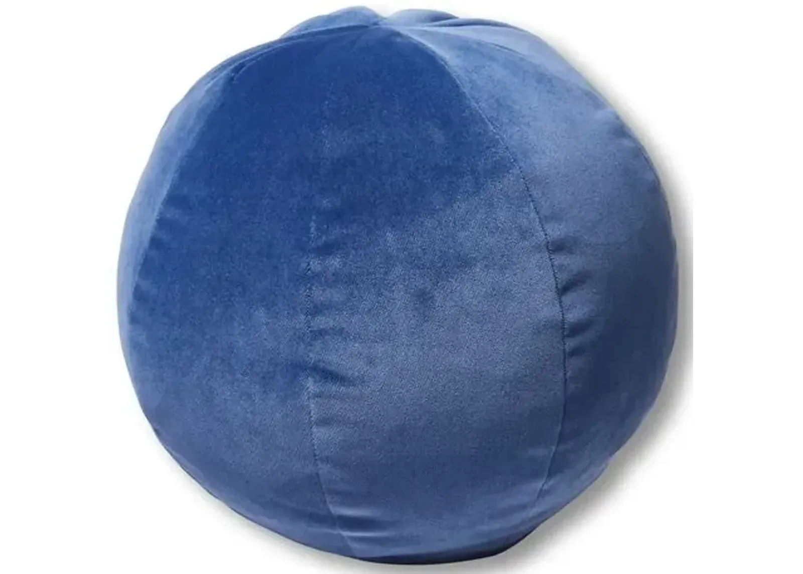 Emma 11x11 Ball Pillow - Cobalt Velvet