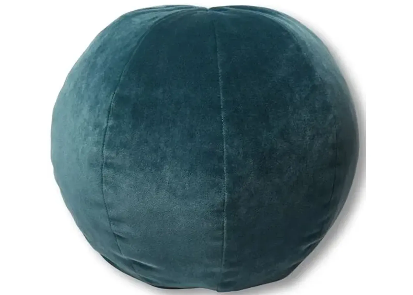 Emma 11x11 Ball Pillow - Teal Velvet