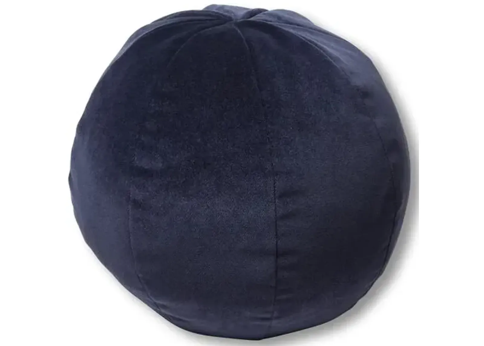 Emma 11x11 Ball Pillow - Navy Velvet