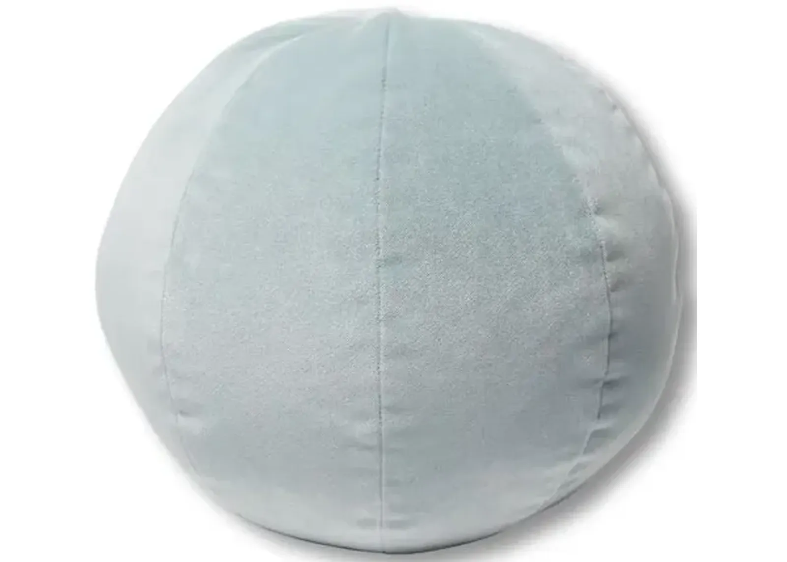 Emma 11x11 Ball Pillow - Sky Blue Velvet