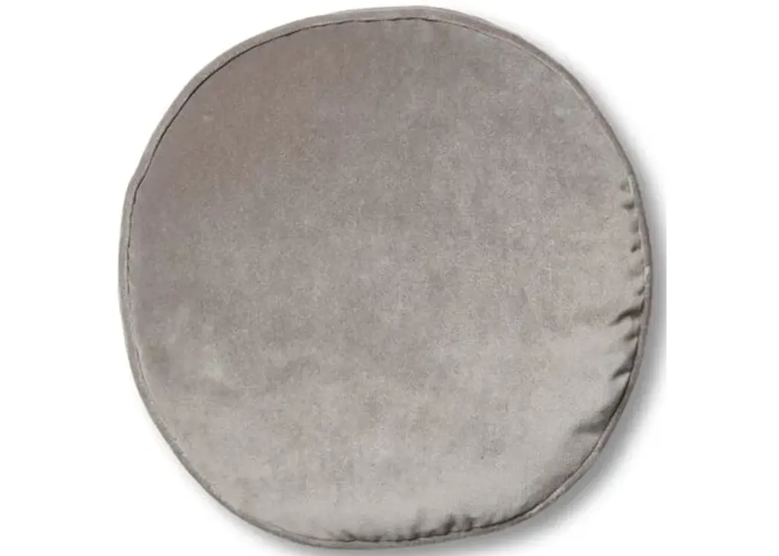 Claire 16x16 Disc Pillow - Light Gray Velvet