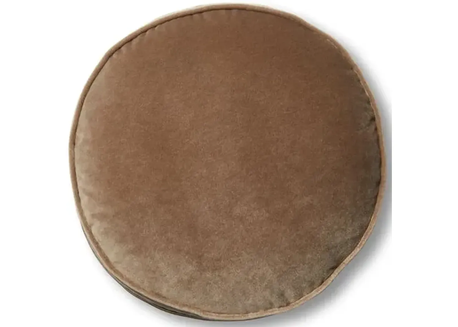 Claire 16x16 Disc Pillow - Toffee Velvet