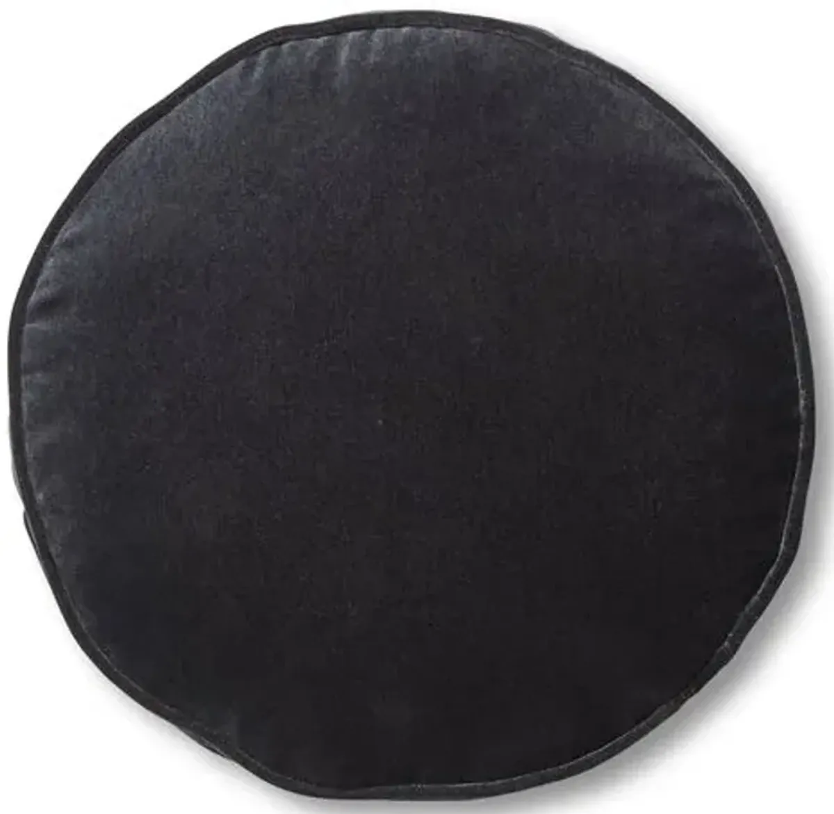 Claire 16x16 Disc Pillow - Ebony Velvet