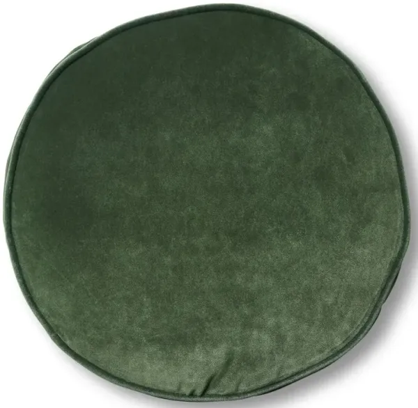 Claire 16x16 Disc Pillow - Emerald Velvet