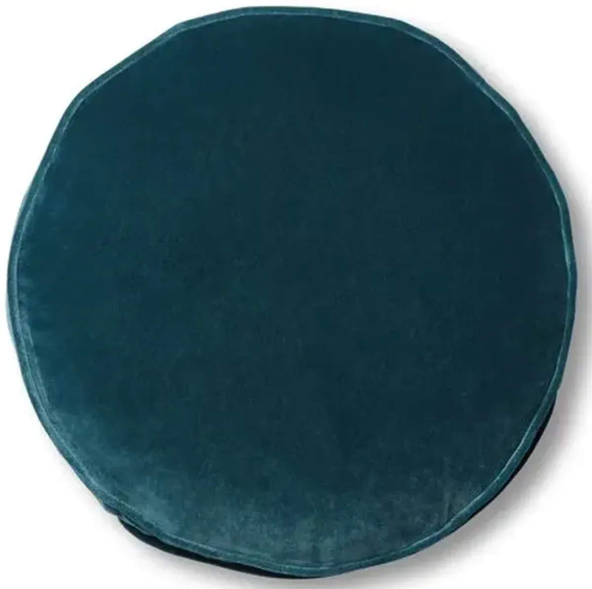 Claire 16x16 Disc Pillow - Teal Velvet