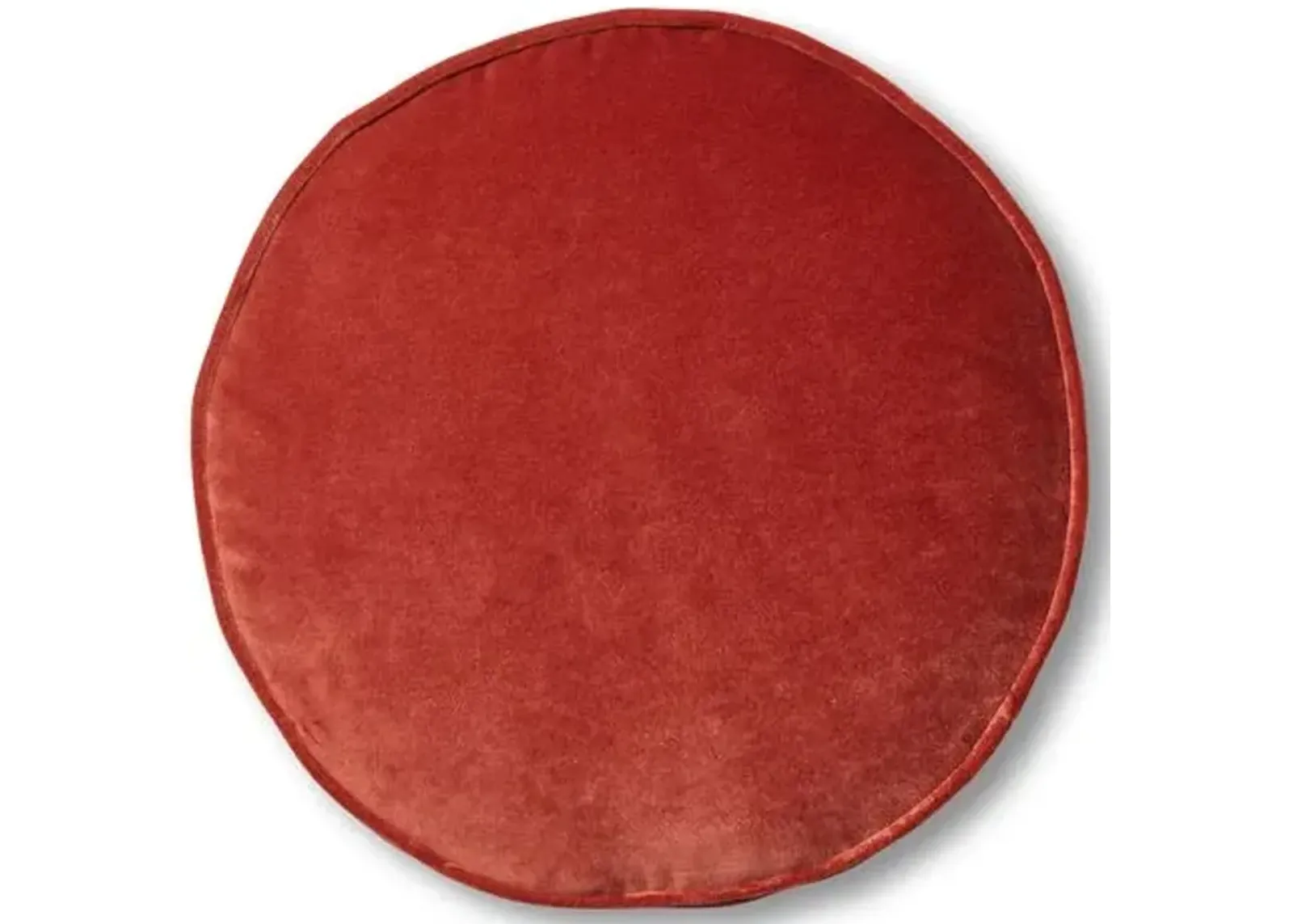 Claire 16x16 Disc Pillow - Rust Velvet