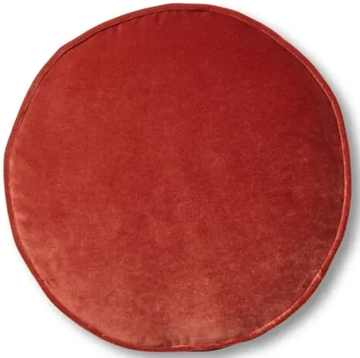 Claire 16x16 Disc Pillow - Rust Velvet