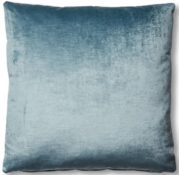 Hazel Pillow, Denim Blue Velvet