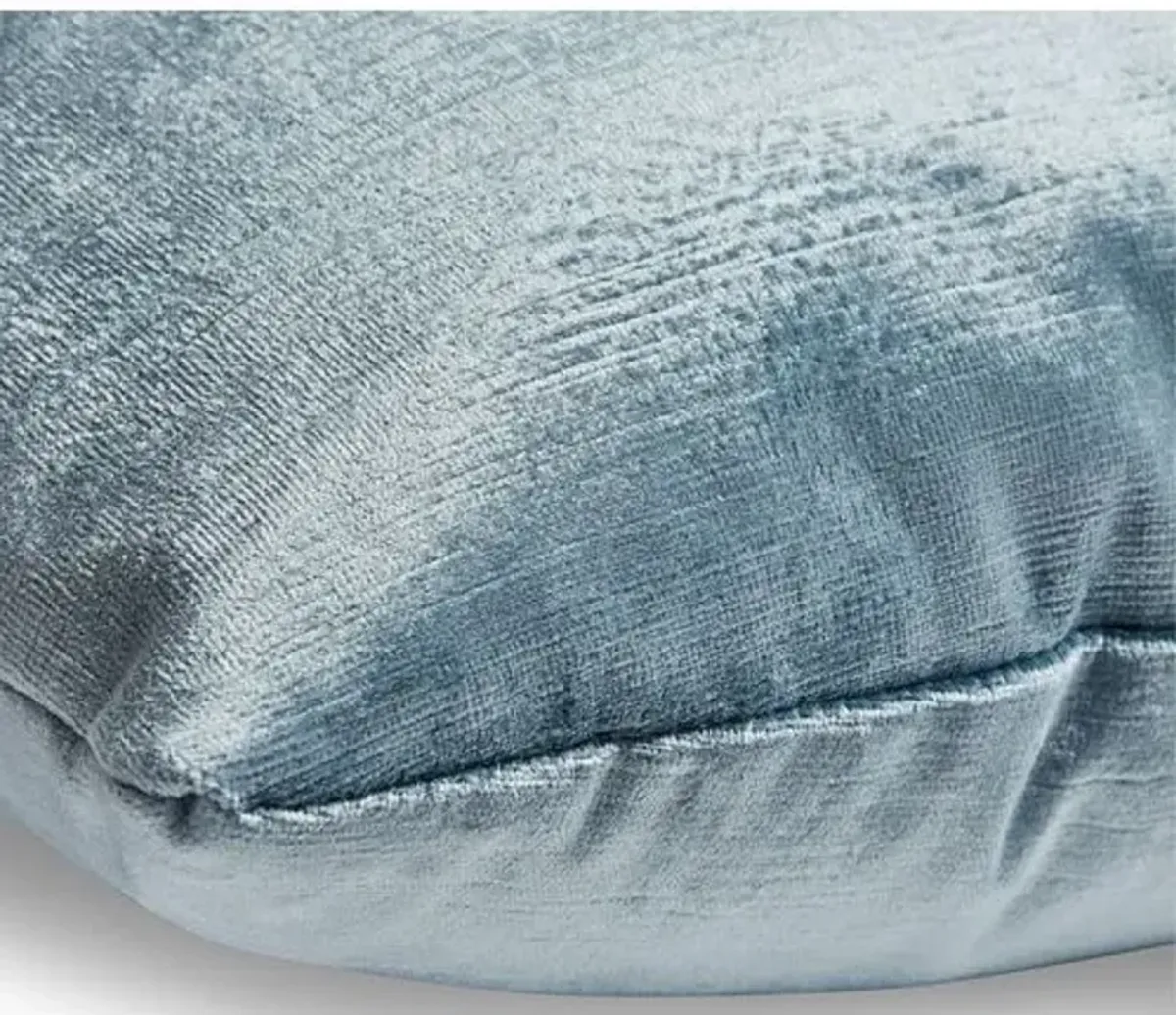 Hazel Pillow - Denim Blue Velvet