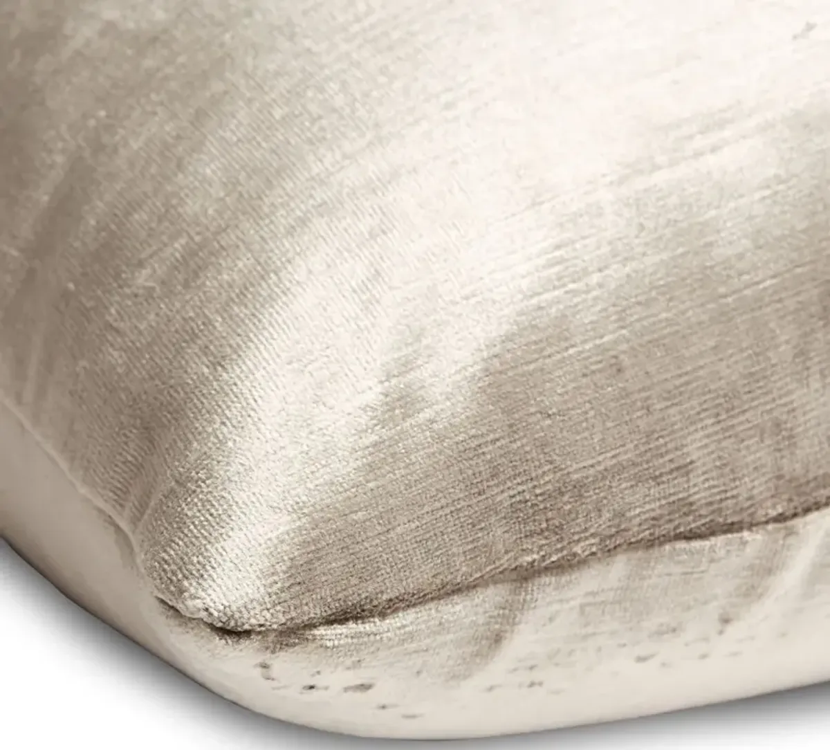 Hazel Pillow, Silver-Gray Velvet