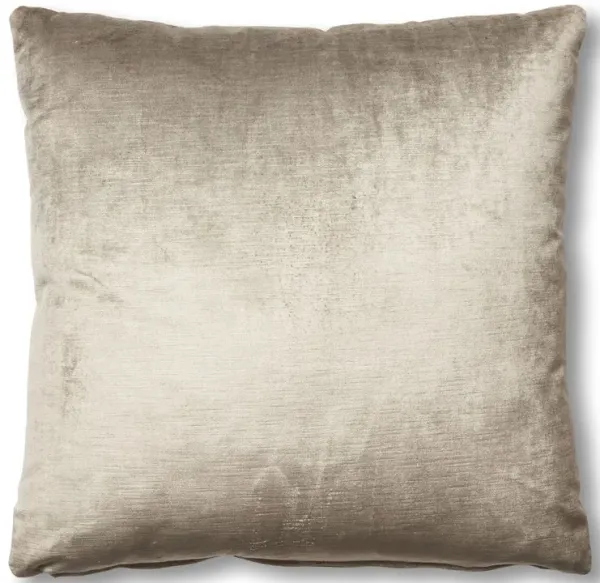 Hazel Pillow, Silver-Gray Velvet