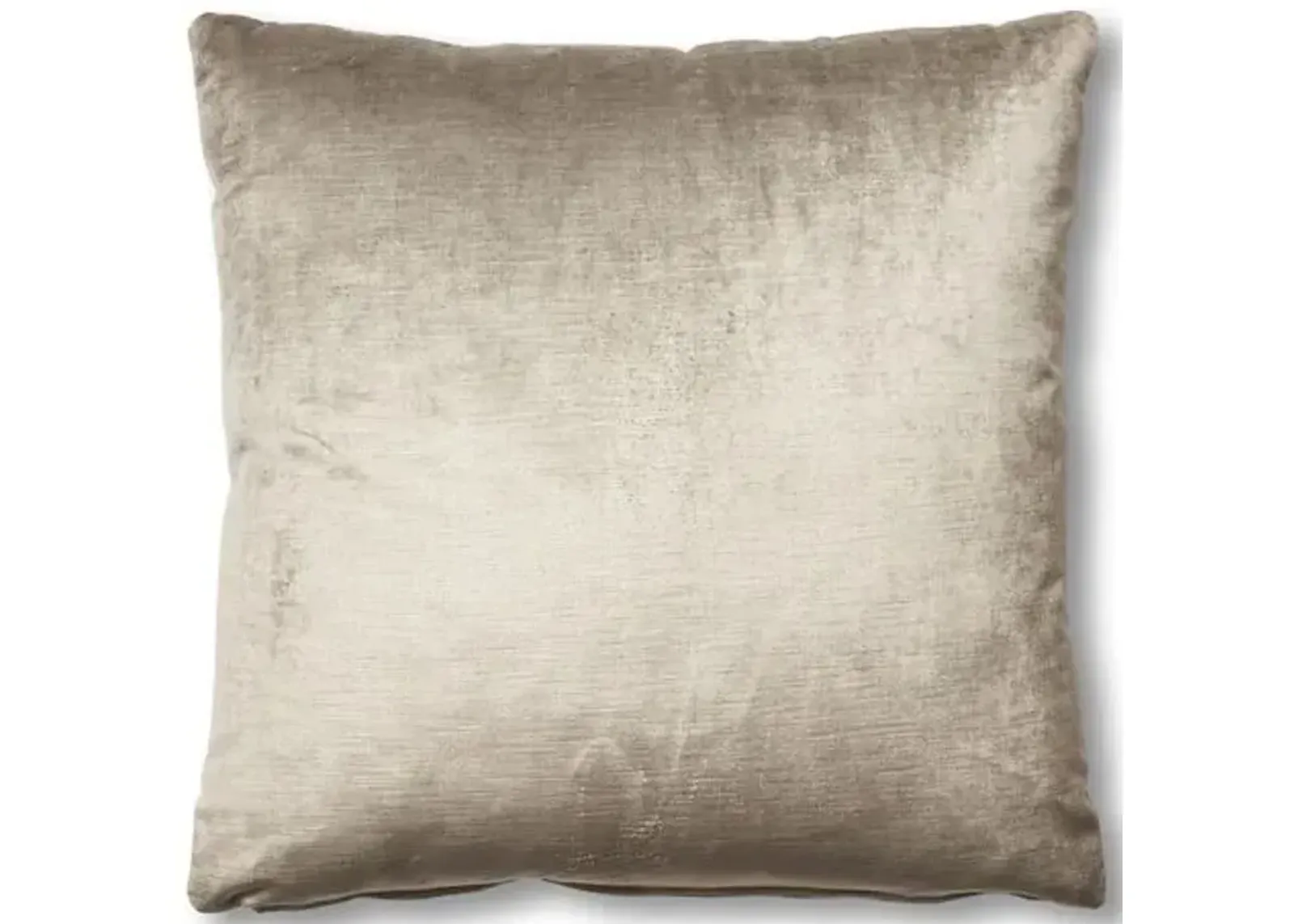 Hazel Pillow - Silver-Gray Velvet