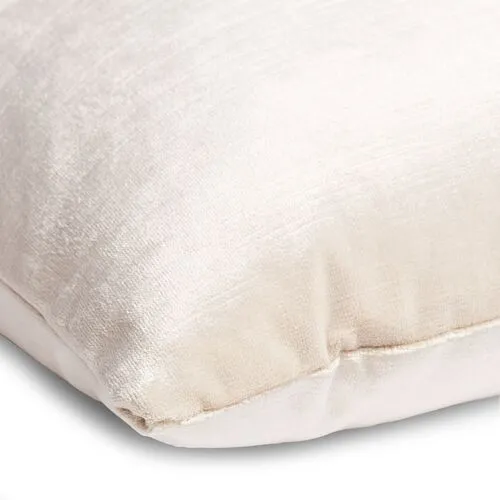 Hazel Pillow - Oyster Velvet