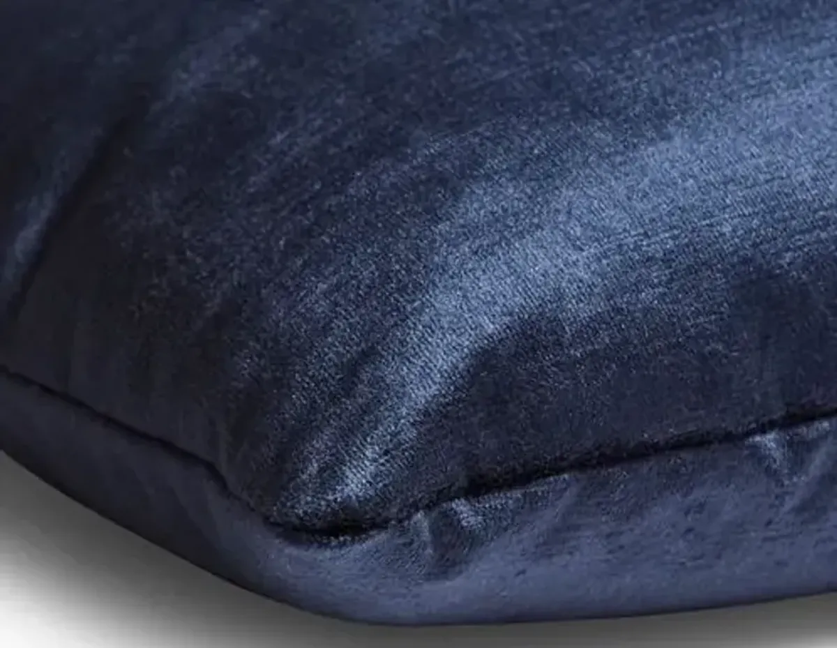 Ada Long Lumbar Pillow - Midnight Velvet