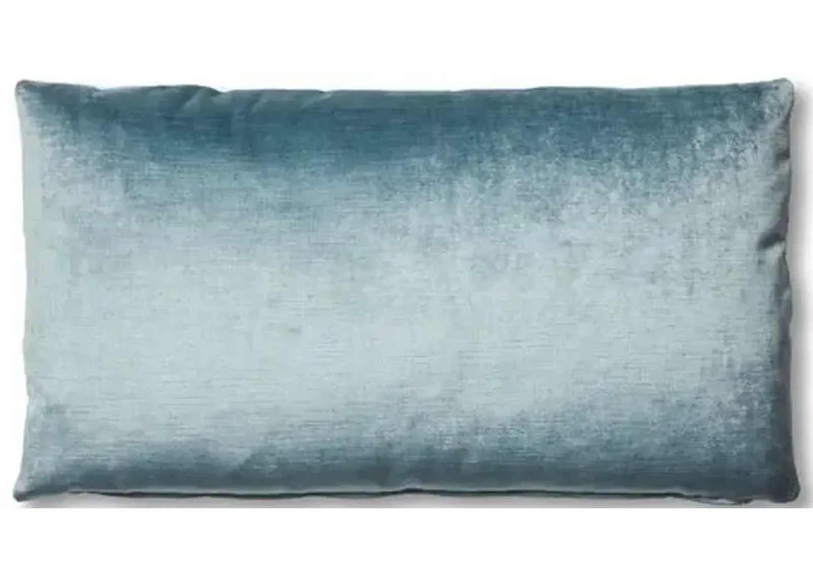 Ada Long Lumbar Pillow - Denim Blue Velvet