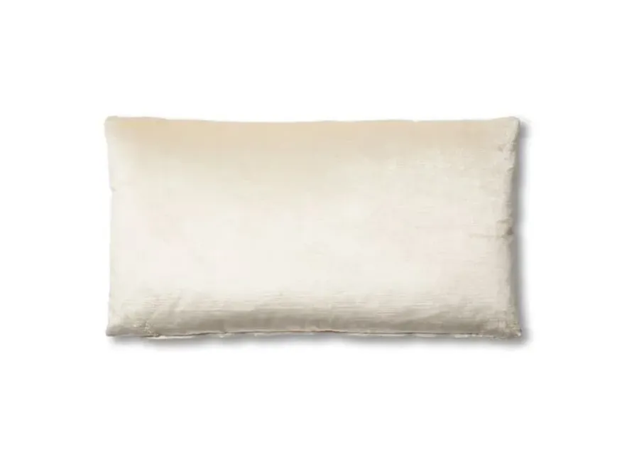 Ada Long Lumbar Pillow - Oyster Velvet