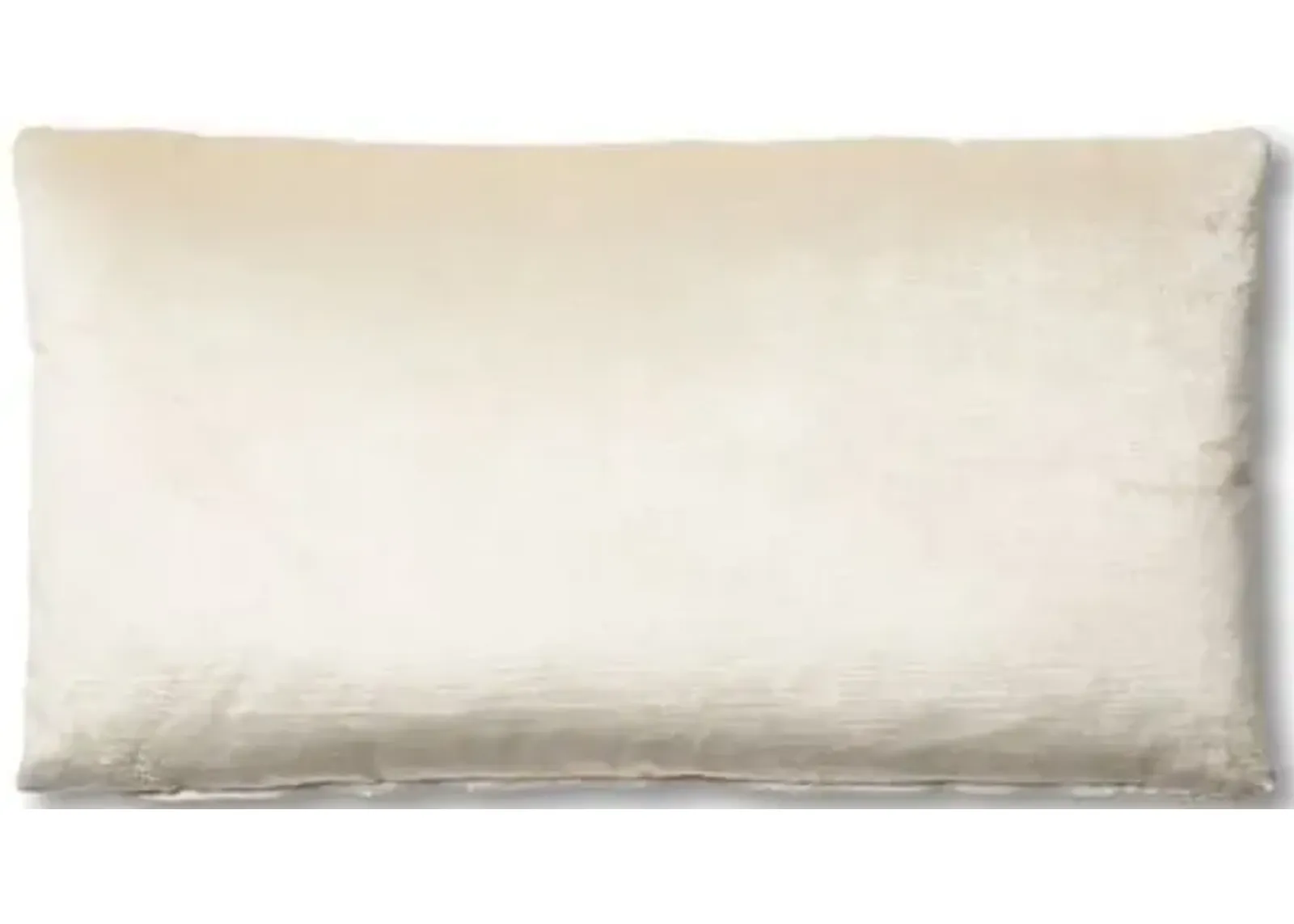 Ada Long Lumbar Pillow - Oyster Velvet