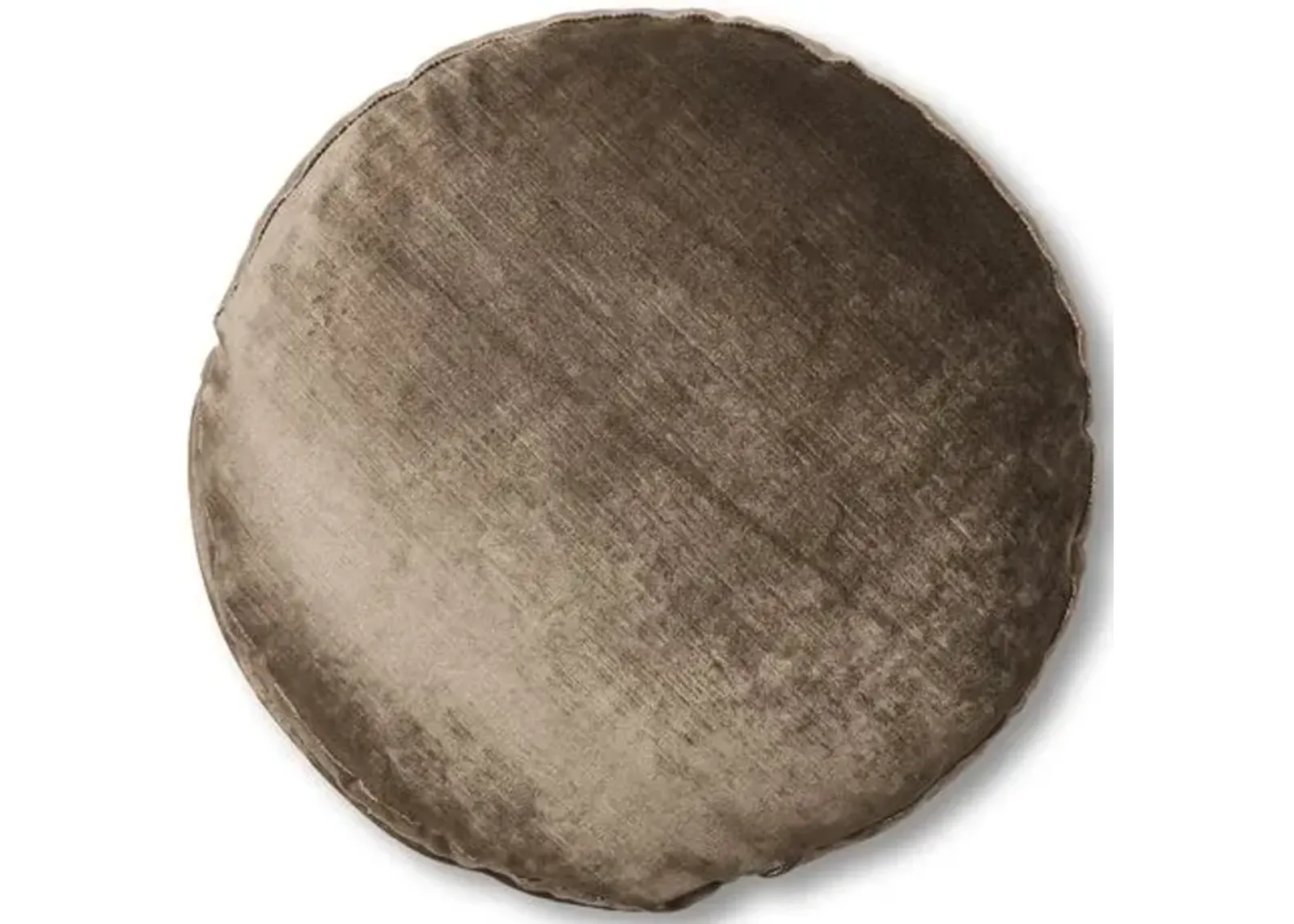 Claire 16x16 Disc Pillow - Sky Gray Velvet