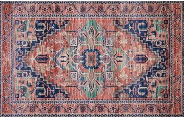 Justina Blakeney - Janice Rug - Coral - Orange - Orange