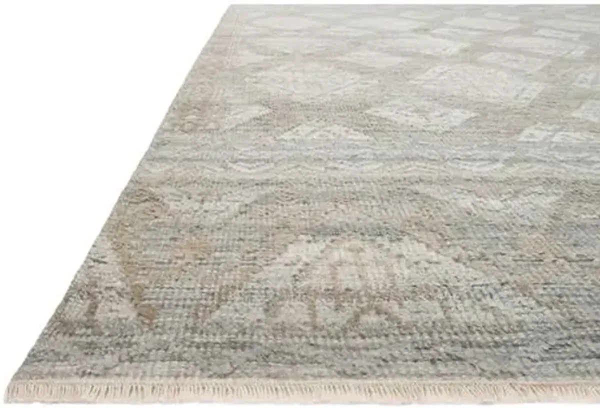 Sentry Hand-Knotted Rug - Granite/Sand - Gray - Gray