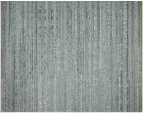 Spring Hand-Knotted Rug - Ocean/Smoke - Blue - Blue