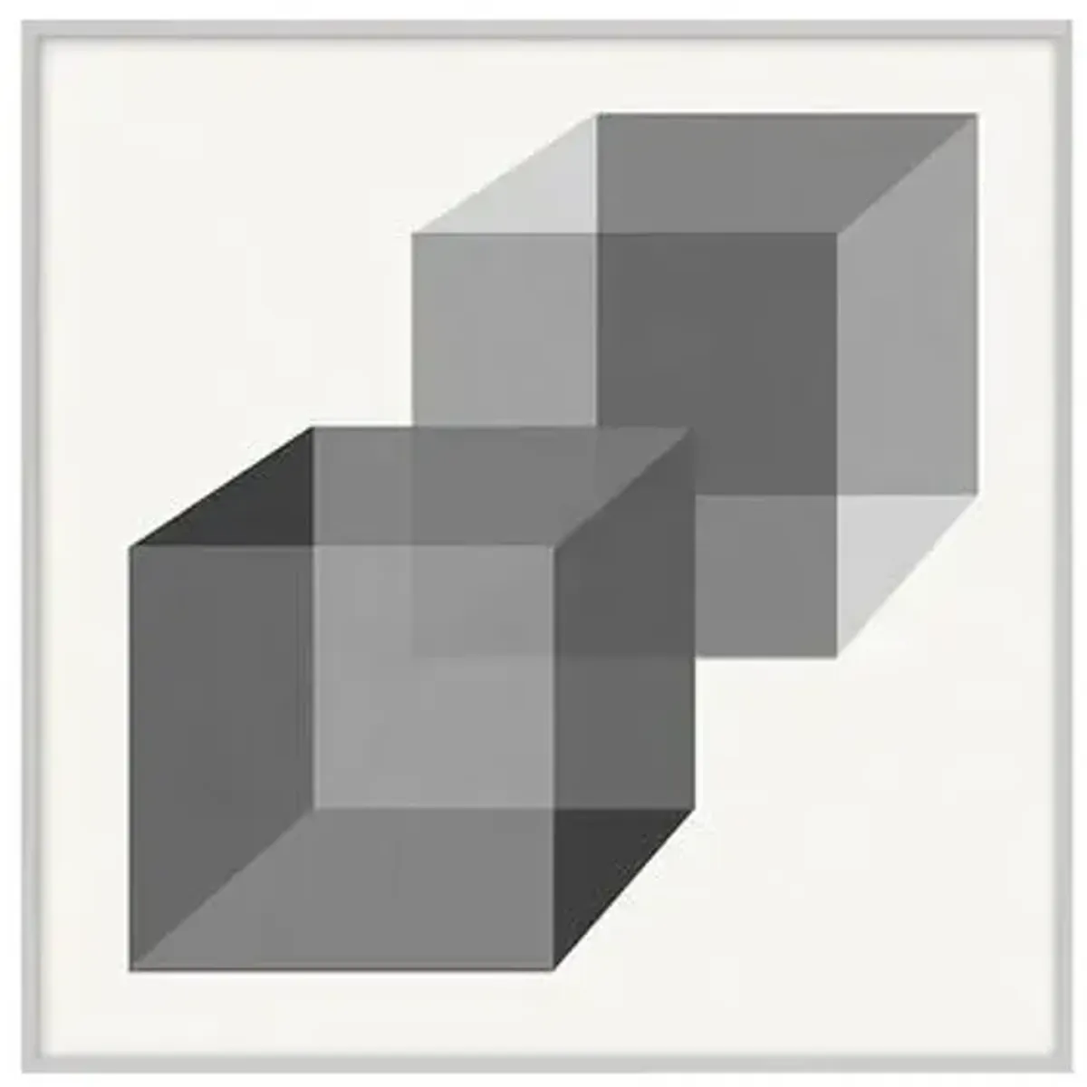 Grayscale Geometric VII - Silver