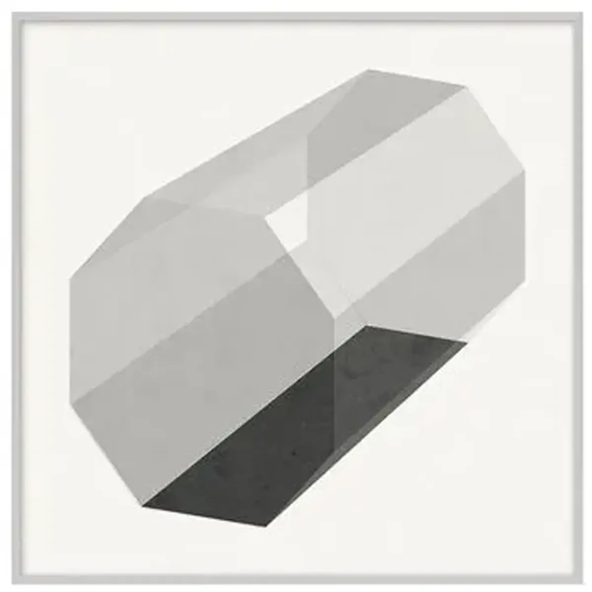 Grayscale Geometric XI - Silver