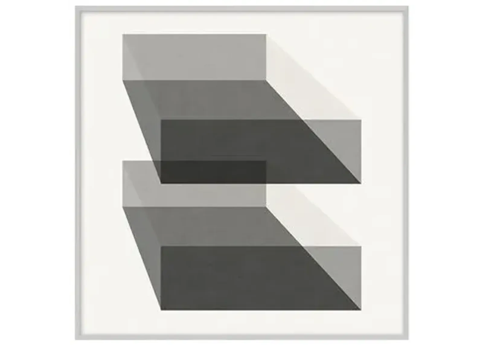 Grayscale Geometric XII - Silver