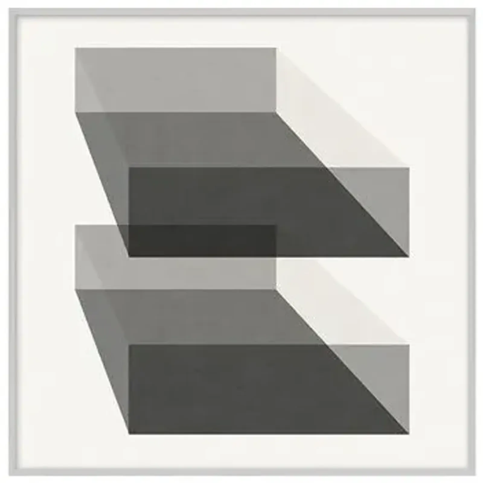 Grayscale Geometric XII - Silver