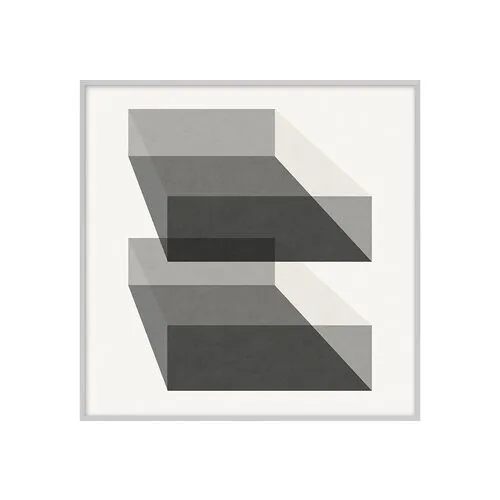 Grayscale Geometric XII - Silver