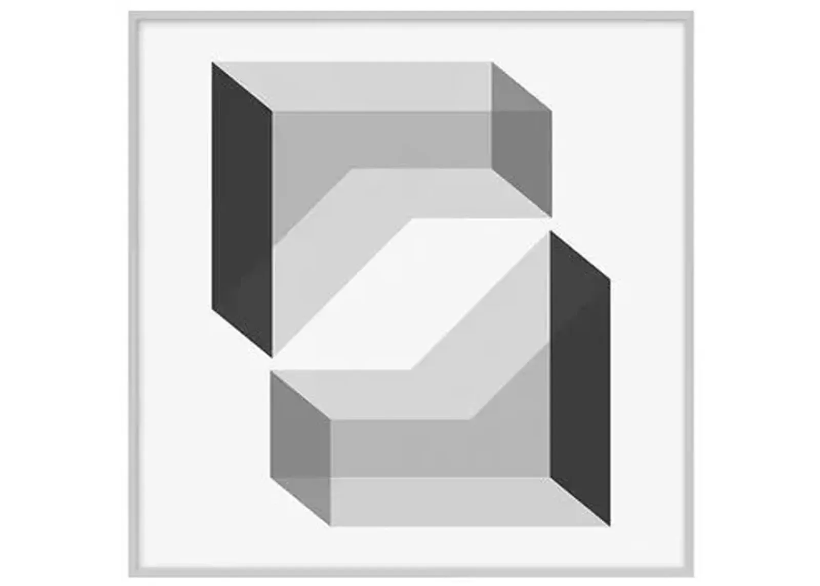 Grayscale Geometric XVII - Silver