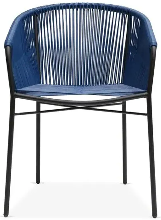 Anais Outdoor Armchair - Navy Blue - Mexa - Handcrafted