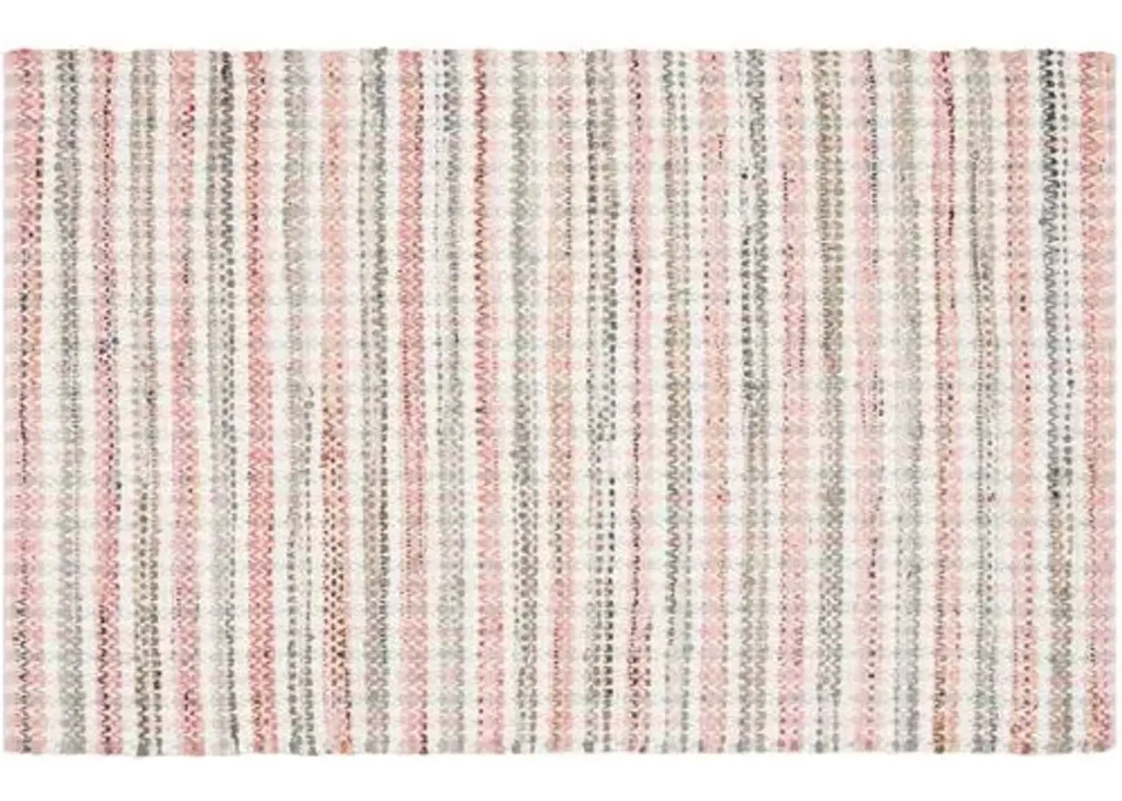 Locklyn Flat-Weave Rug - Pink - Pink