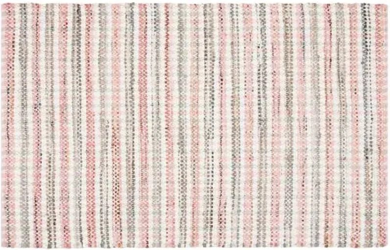 Locklyn Flat-Weave Rug - Pink - Pink