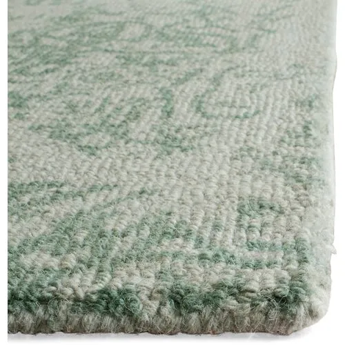 Avrama Rug - Gray/Sage - Green - Green