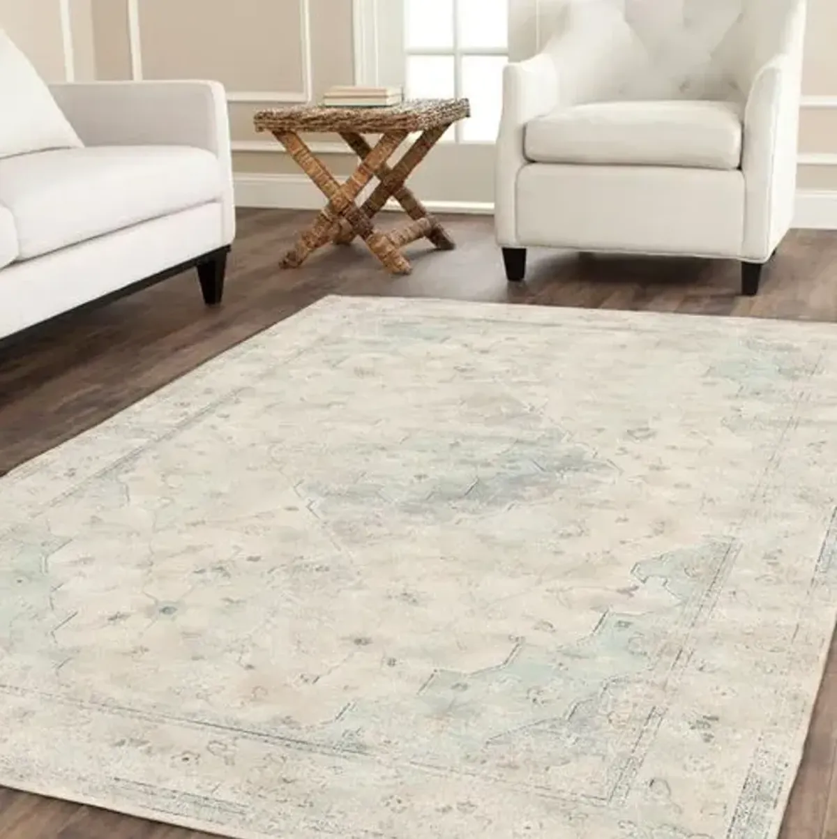 Furlo Rug - Sky/Cream - Beige - Beige