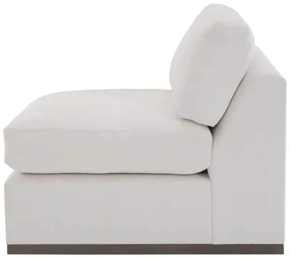 Pratt Crypton Armless Chair - White