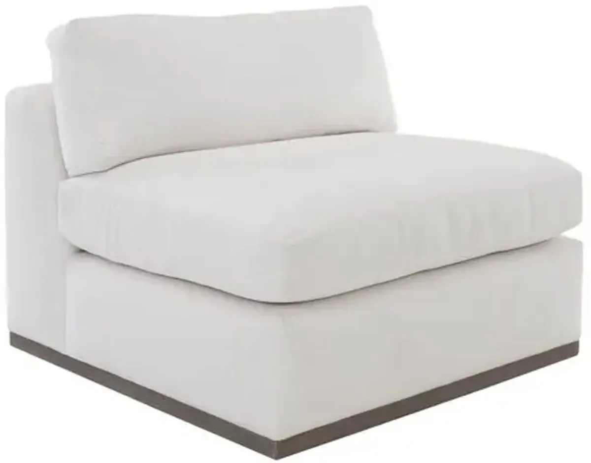 Pratt Crypton Armless Chair - White