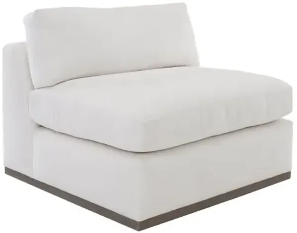 Pratt Crypton Armless Chair - White