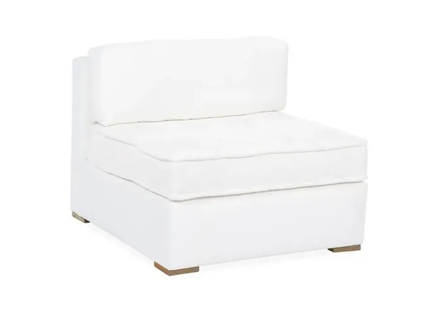 Lane Tufted Slipper Chair - White