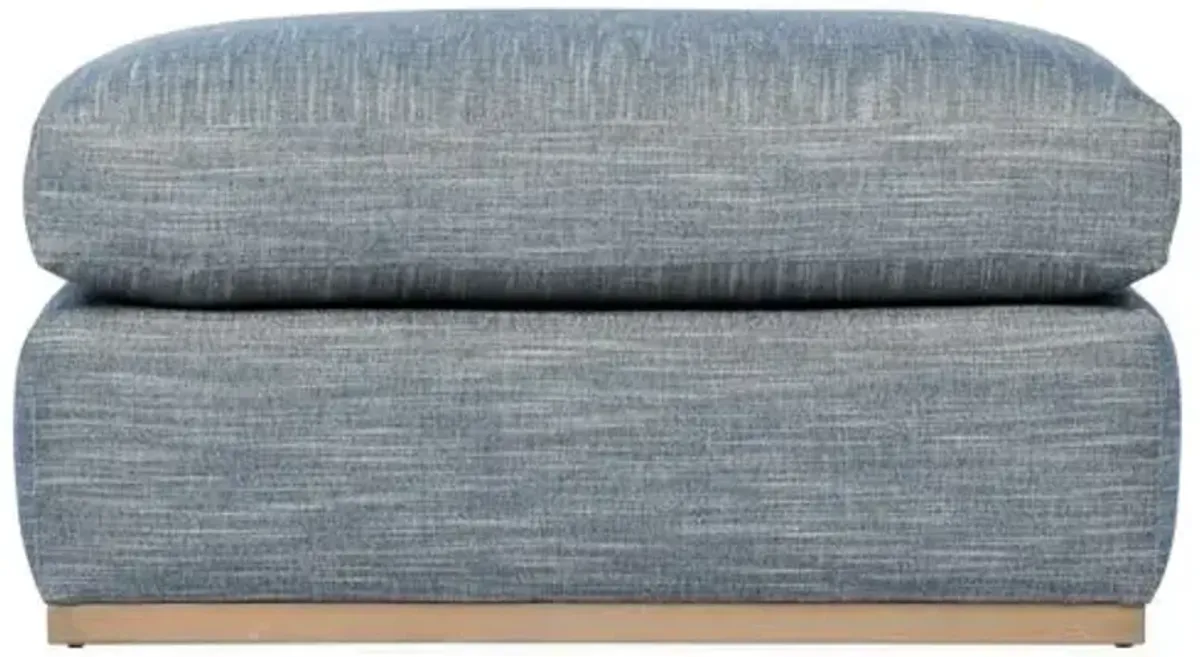 Pratt Crypton Ottoman - Blue