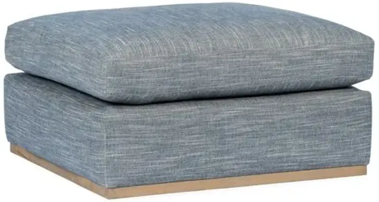 Pratt Crypton Ottoman - Blue